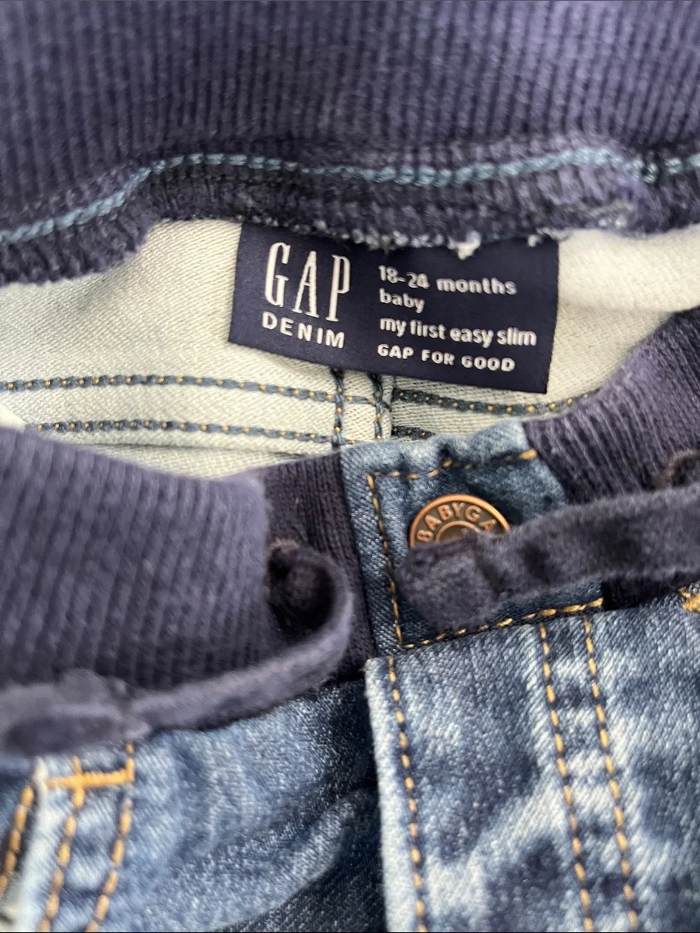 GAP Blue Denim Baby My First Jeans